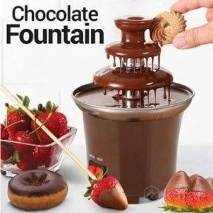фото шоколадный фонтан фондю chocolate fondue fountain mini 0