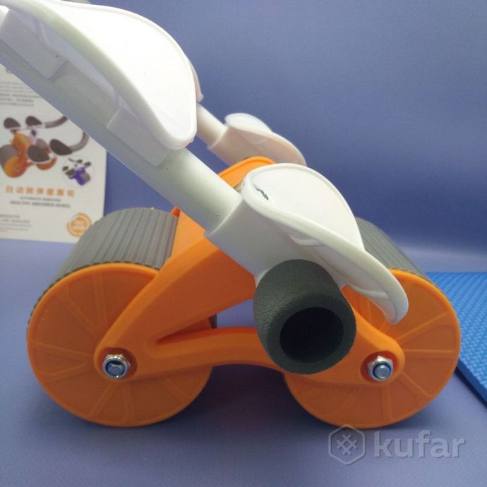 фото тренажер роликовый для мышц живота и спины automatic rebound healthy abdomen wheel / колесо для брюш 9