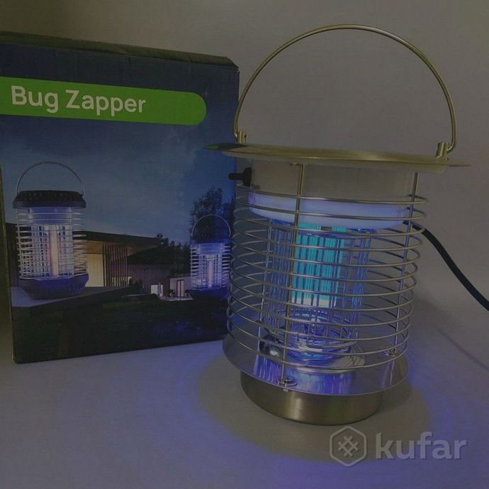 фото антимоскитный уличный светильник-ловушка для комаров bug zapper jsd-003 на солнечных батареях или us 5