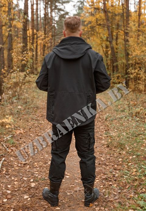 фото куртка soft-shell олива, черная, мох, цифра 4