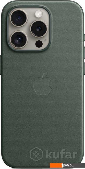 фото чехлы для телефонов apple magsafe finewoven case для iphone 15 pro (зеленый) 0