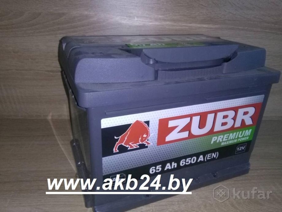 фото хит продаж аккумулятор zubr 65 a/h. пусковой 650а. 0
