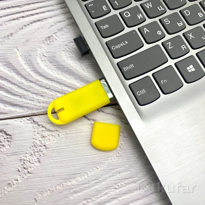 фото usb  накопитель (флешка) shape с покрытием софт тач, 16 гб желтая 0