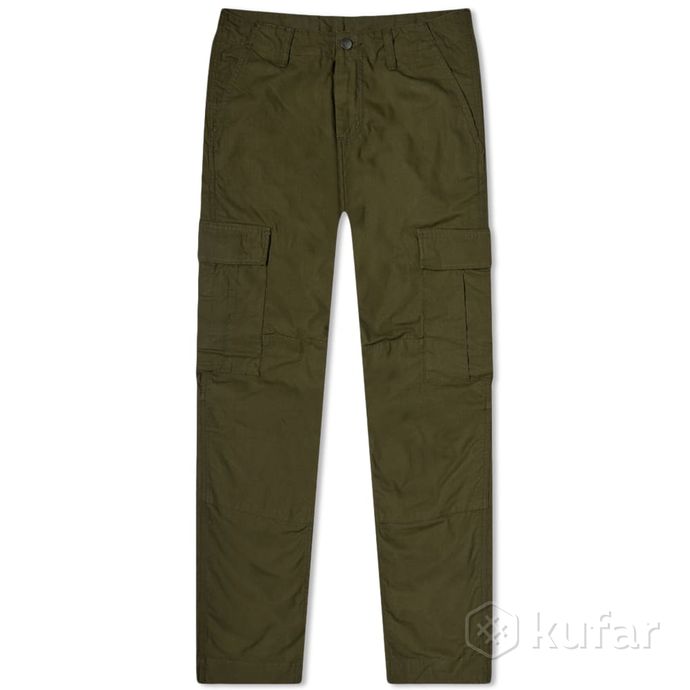 фото брюки  carhartt wip regular cargo pants olive 1
