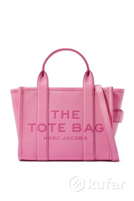 фото сумка marc jacobs leather small tote bag pink 0