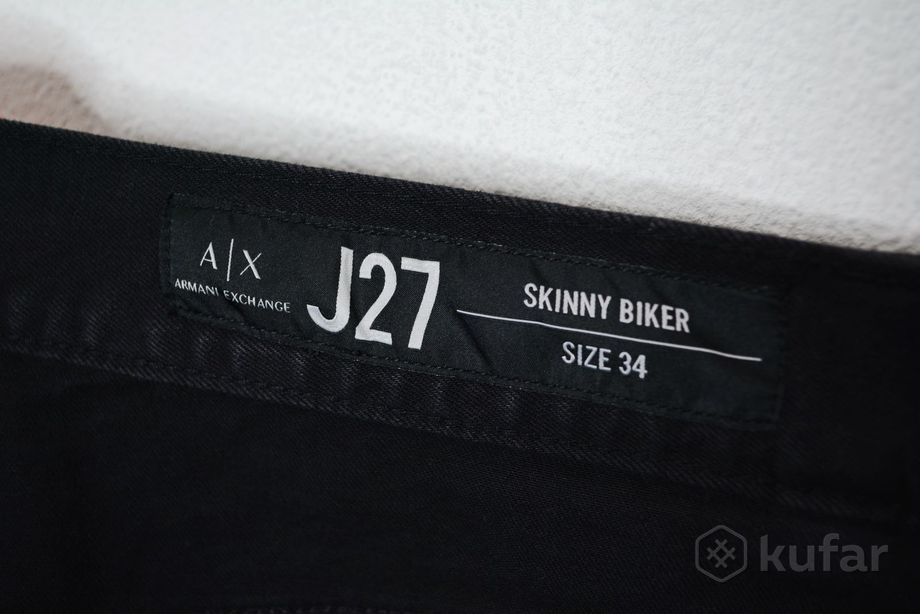 фото джинсы штаны armani exchange j27 biker jeans 10