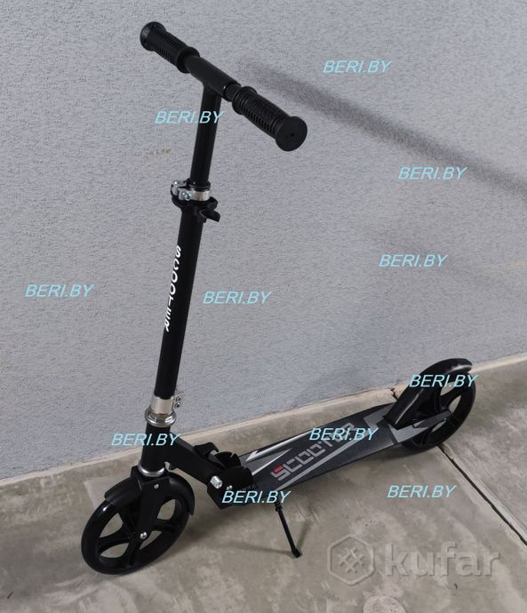 фото самокат двухколесный, подростковый, алюминий, складной с большими колесами scooter 3623 разные цвета 1