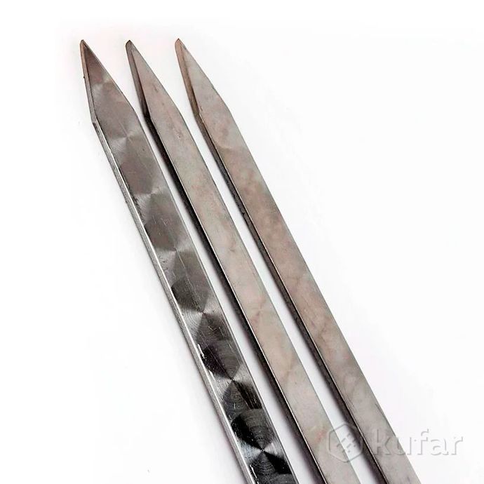 фото 5 кованых шампуров с деревянной ручкой (набор из 5 шт.) 2