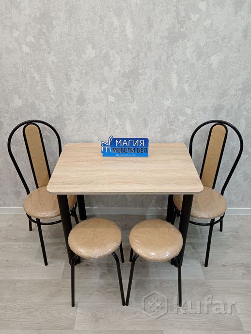 фото комплект: стол, 2 табурета, 2 стула. доставкарб 10