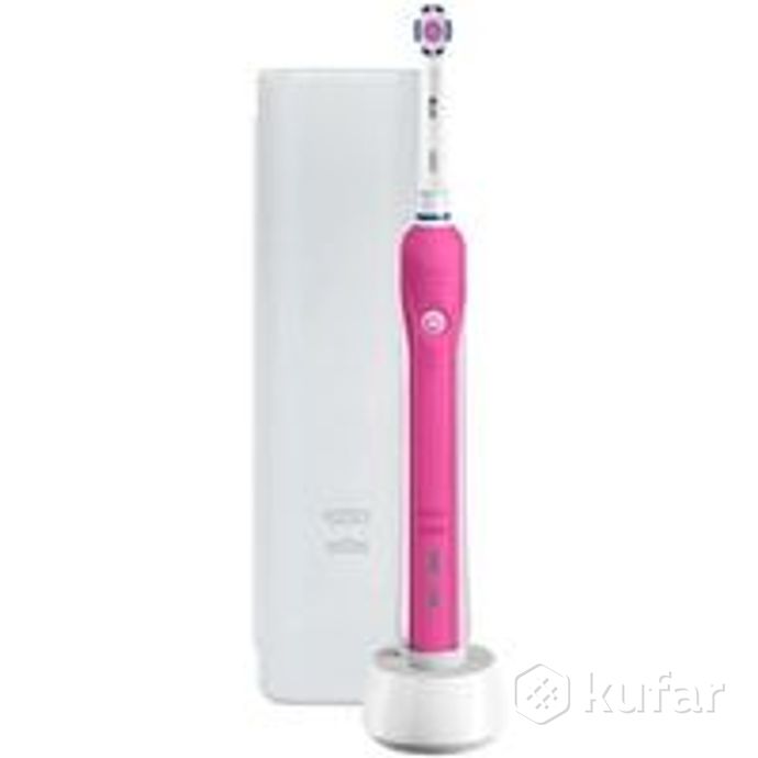 фото электрическая зубная щетка oral-b pro 1 750 3d white d16.513.1ux (розовый) 1