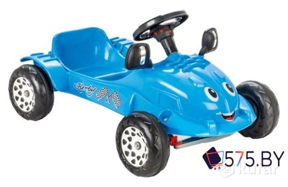 фото педальная машинка pilsan herby car 07302 (голубой) 0