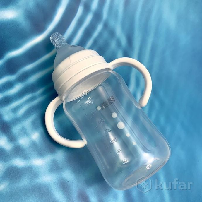 фото бутылочка для кормления ultra med+ с широким горлышком со съемными ручками, 270 мл (с 0 месяцев) 3