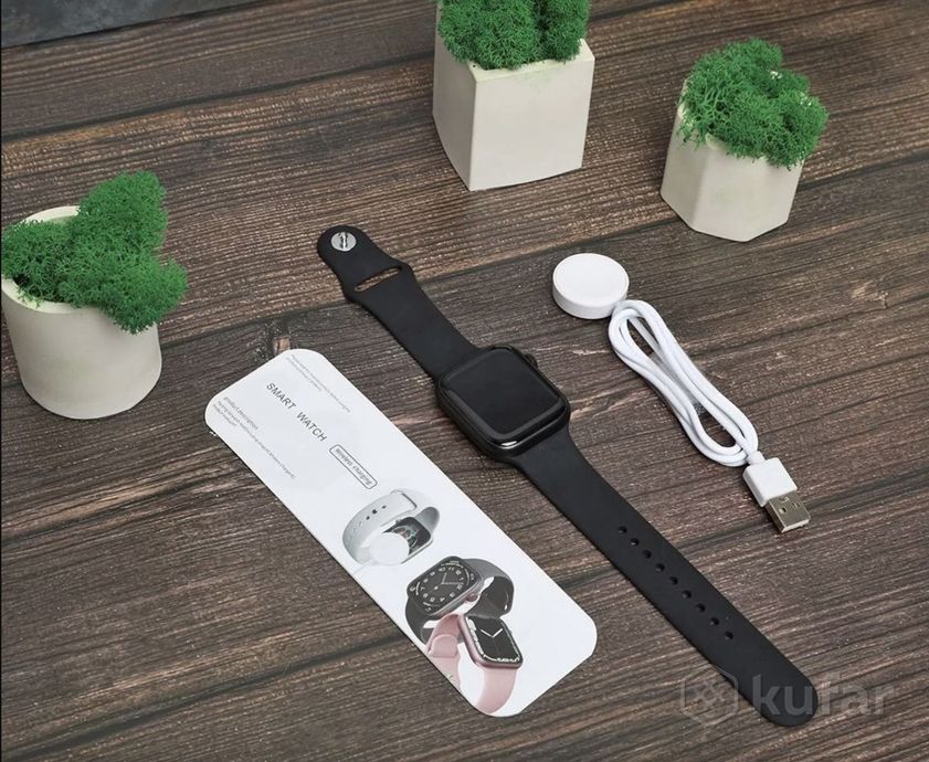 фото умные часы smart apple watch x 8 pro + подарок 0