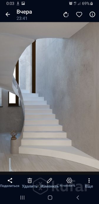 фото монолитная лестница из бетона всех видов 4