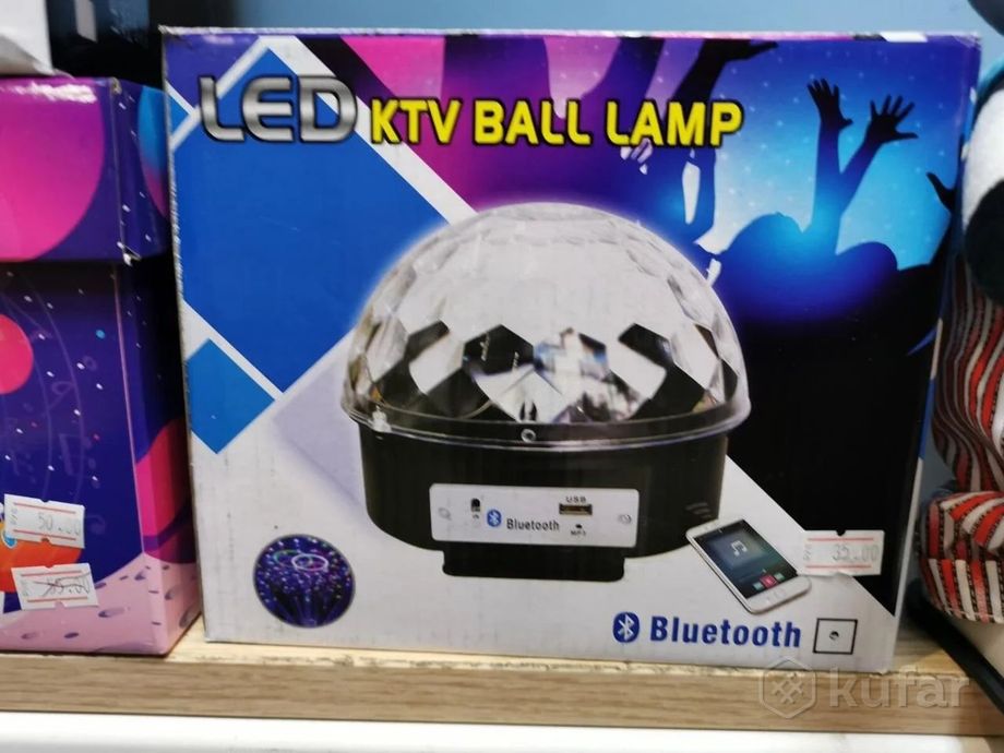 фото светодиодный диско-шар magic ball led bluetooth mp3 3