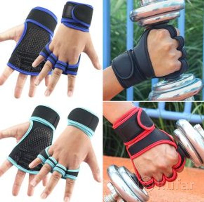 фото перчатки для фитнеса training gloves 1 пара / профессиональные тренировочные перчатки для тяжелой ат 0