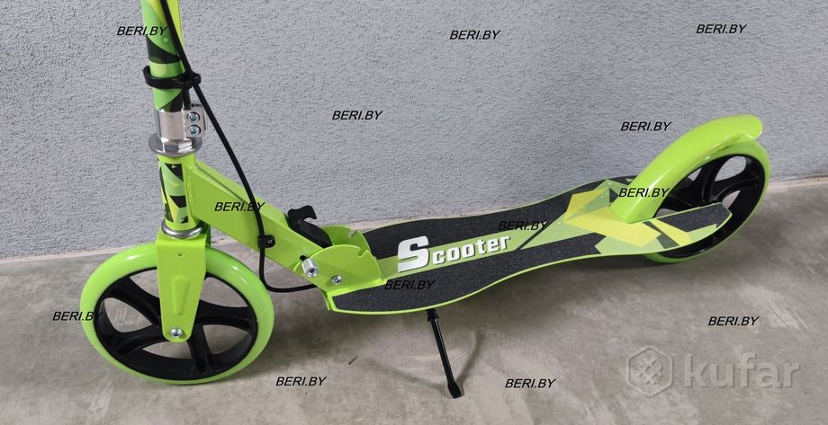 фото самокат двухколесный scooter с ручным тормозом, подростковый, складной разные цвета доставка 6