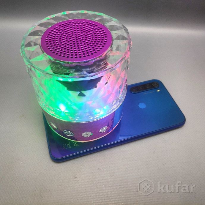 фото портативнаяbluetoothколонкаwireless speaker s-18 с функциейtws (музыка, fm-радио, подсветка) фуксия 2