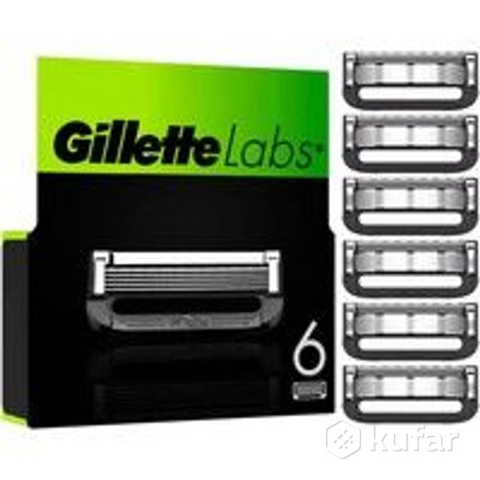фото сменные кассеты для бритья gillette labs (6 шт) 0