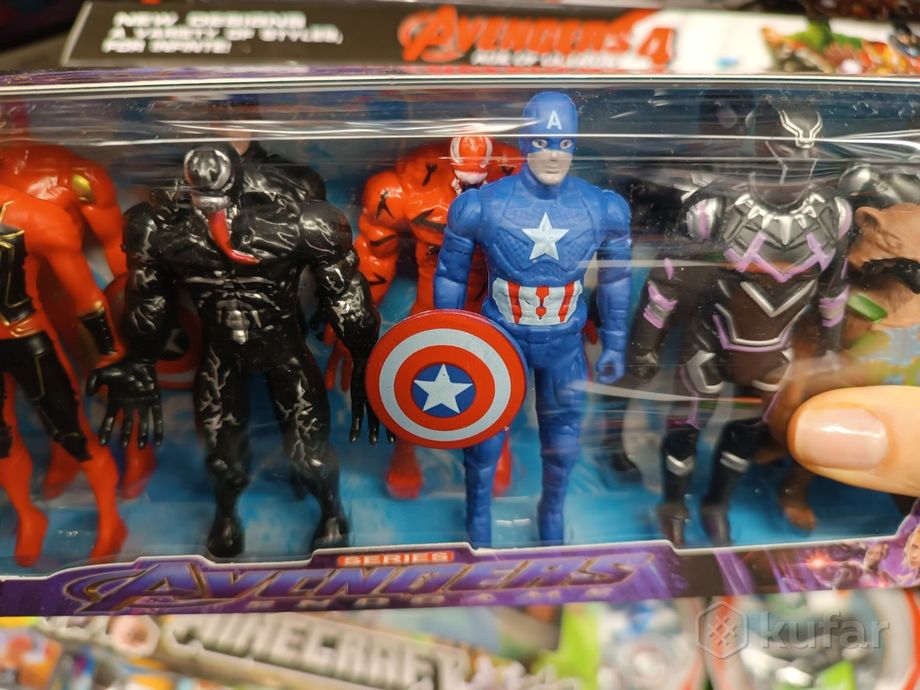 фото набор 12 фигурок супер-героев марвел в подарочной коробке marvel 4