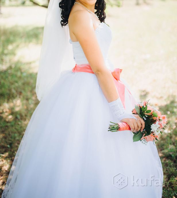 фото красивое свадебное платье (46р-р) 4