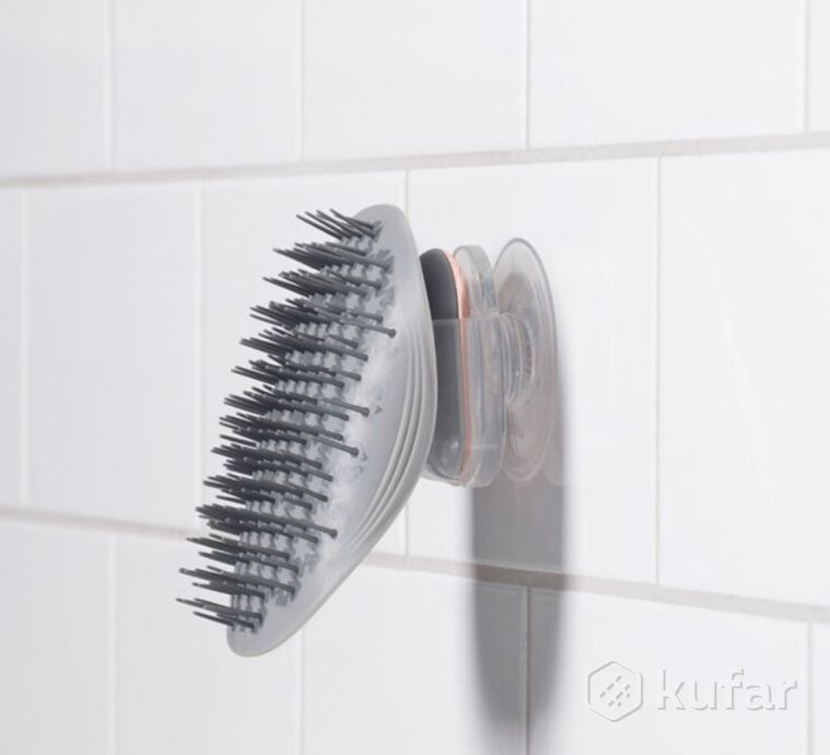 фото массажная щетка для головы и волос massager shampoo brush (2 режима, usb) / влагозащитная моющая и м 2