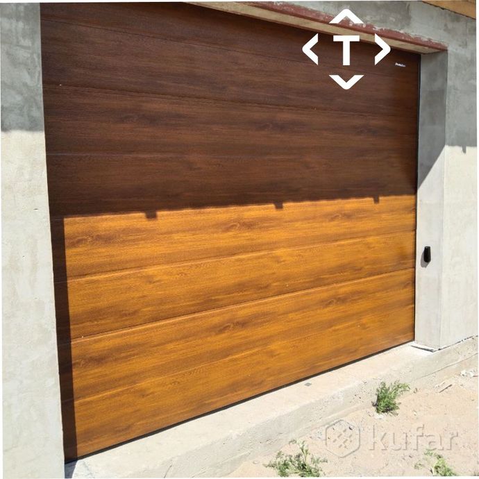фото секционные ворота для гаража rsd02alu, новые 3
