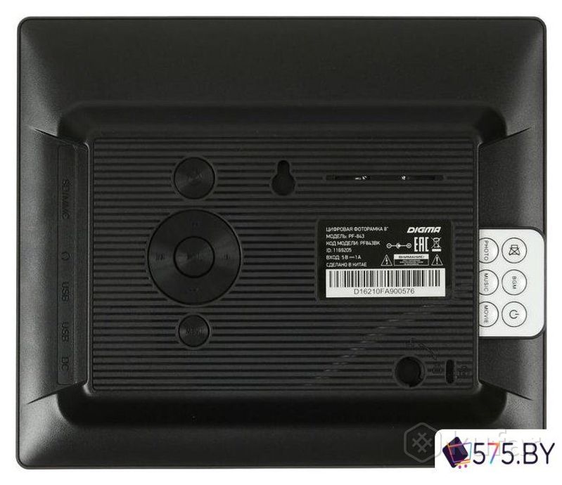 фото цифровая фоторамка digma pf-843 (черный) 4