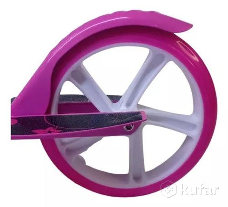 фото самокат двухколесный складной для детей от 5 до 16 лет scooter xl 200 синий и розовый 6
