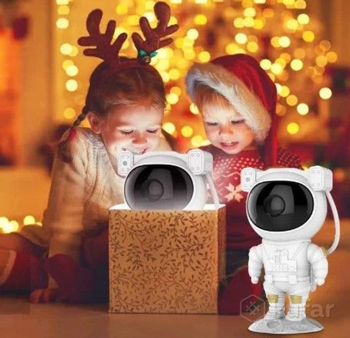 фото ночник проектор игрушка astronaut starry sky projector с пультом ду 4