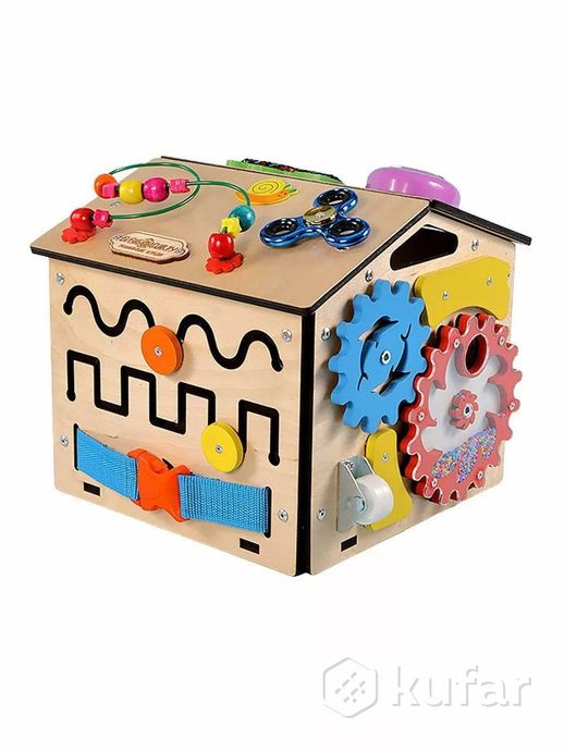 фото бизиборд домик kimtoys со светом / бизидом игрушки 6