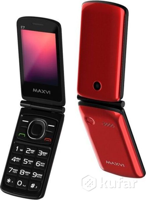 фото мобильный телефон ''maxvi'' e7 red dual sim 0