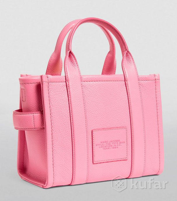 фото сумка marc jacobs leather small tote bag pink 1