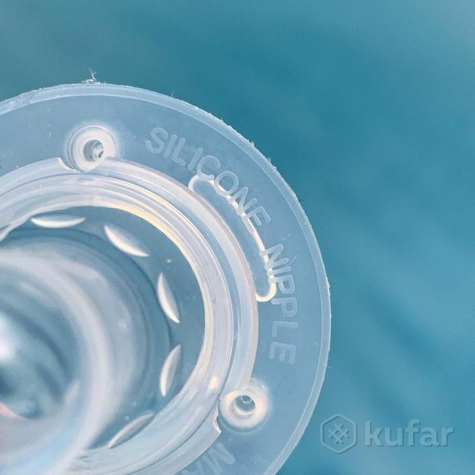 фото силиконовая соска (комплект 2 шт) baby flow узкое горло, с отверстием размера s (медленный поток), с 2