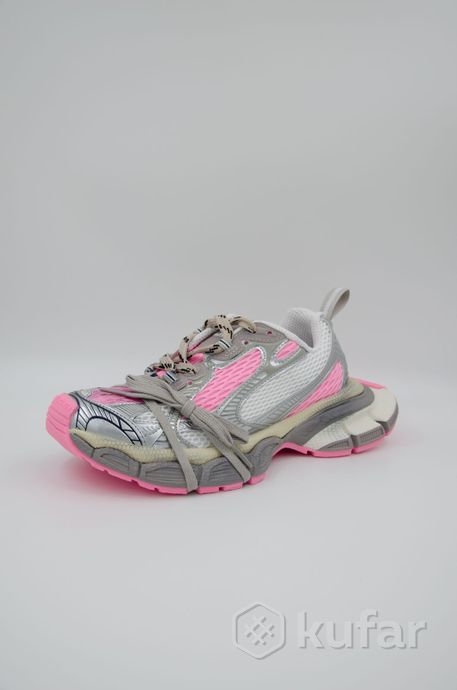 фото кроссовки женские balenciaga 3xl grey/pink 2