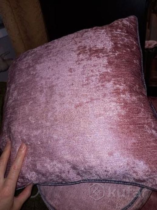 фото ткань мебельная шенил розового цвета  3