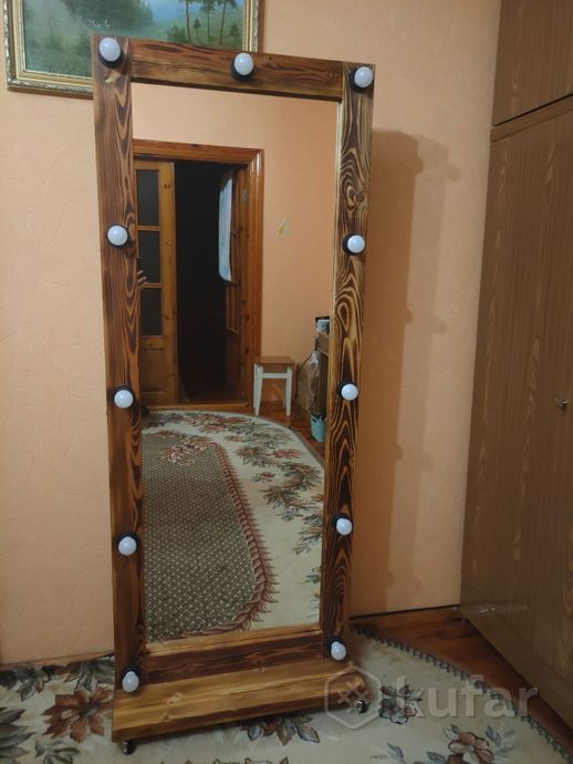 фото зеркало ростовое гримерное с лампочками 0