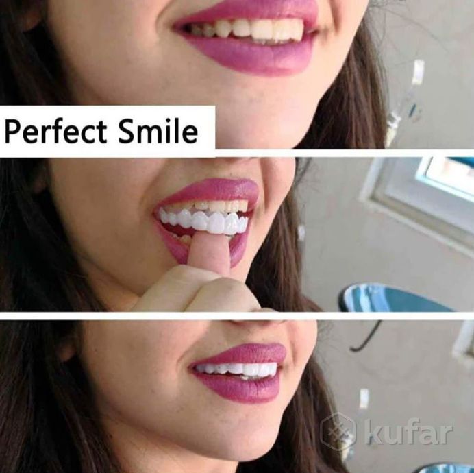 фото накладные виниры для зубов snap-on smile/съемные универсальные виниры 2 шт.(верх и низ) 2