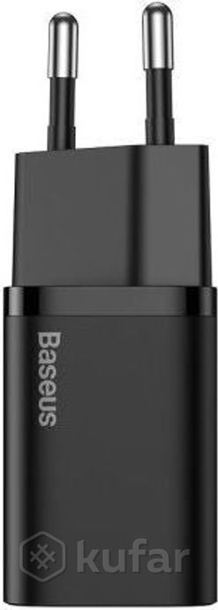 фото сетевое зарядное устройство ''baseus'' ccsup-b01 black 1xusb typ c, 3 а 1