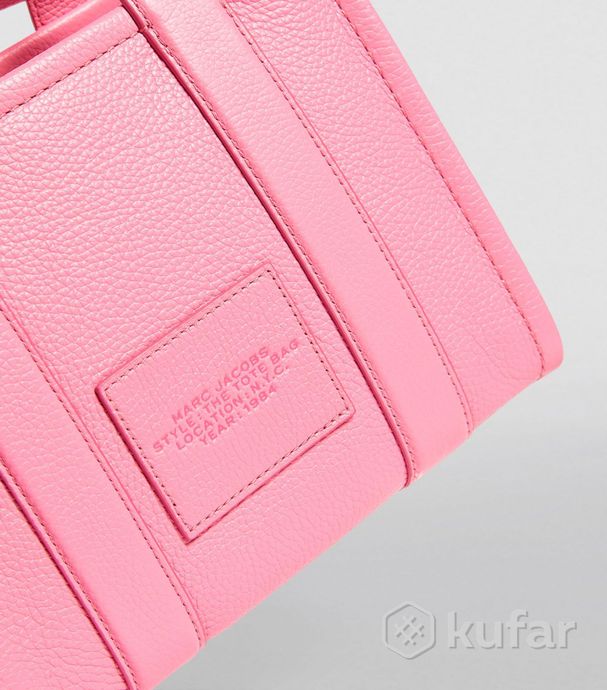 фото сумка marc jacobs leather small tote bag pink 2