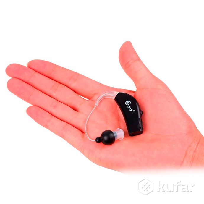фото портативный перезаряжаемый usb слуховой аппарат заушный 4