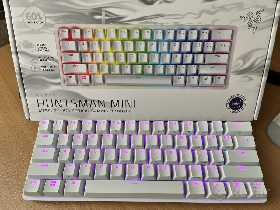 фото razer huntsman mini (white) purple switch 0