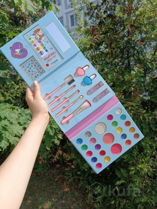 фото детская косметика для девочек, набор книжка пони единорог декоративная 0