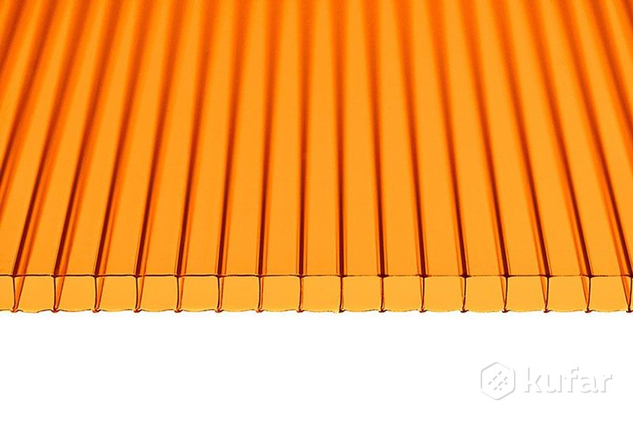 фото поликарбонат сотовый sotalight оранжевый 6000*2100*6 мм, 0,85 кг/м2 0