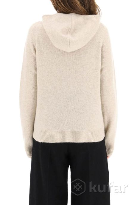 фото свитер  toteme half zip fine knit sweater cream 1