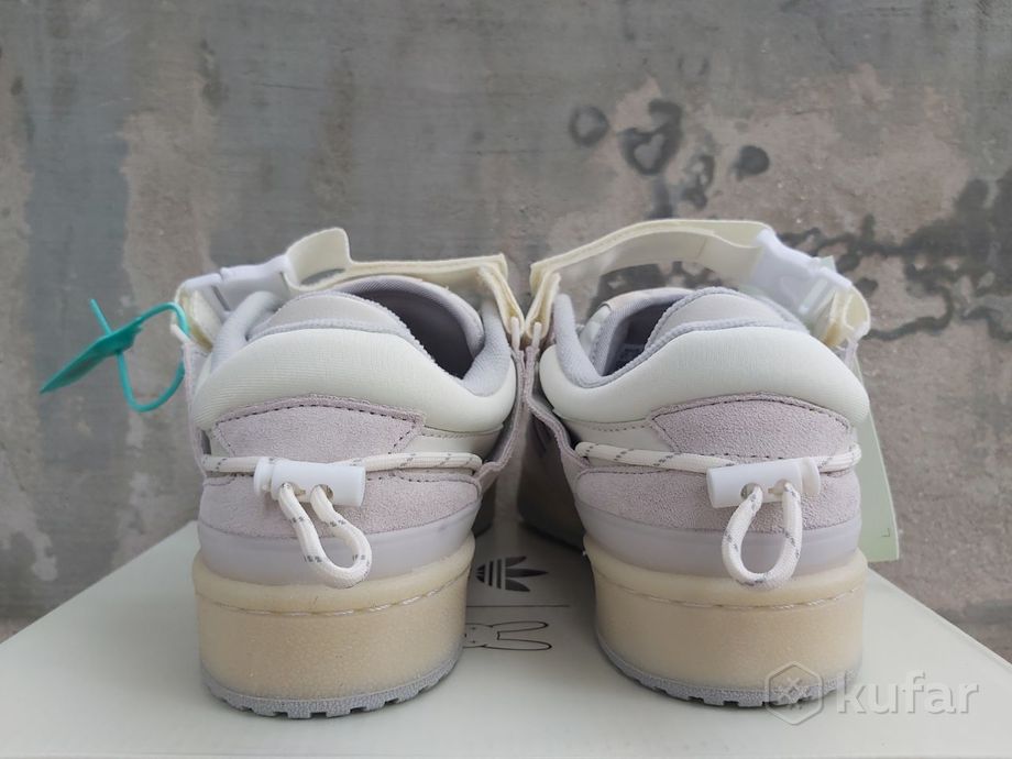 фото кроссовки adidas forum low x bad bunny cloud white 4