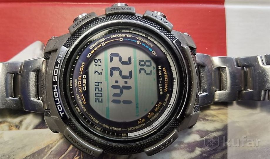 фото наручные часы casio pro trek prg-200t-7e, япония 0
