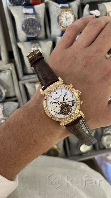 фото мужские часы patek philippe (реплика, механика) 0