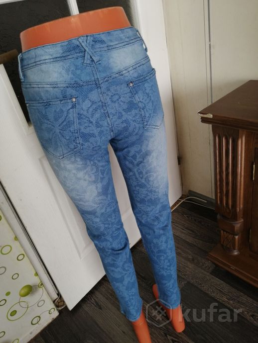 фото укороченные джинсы-дудки 46раз. 5