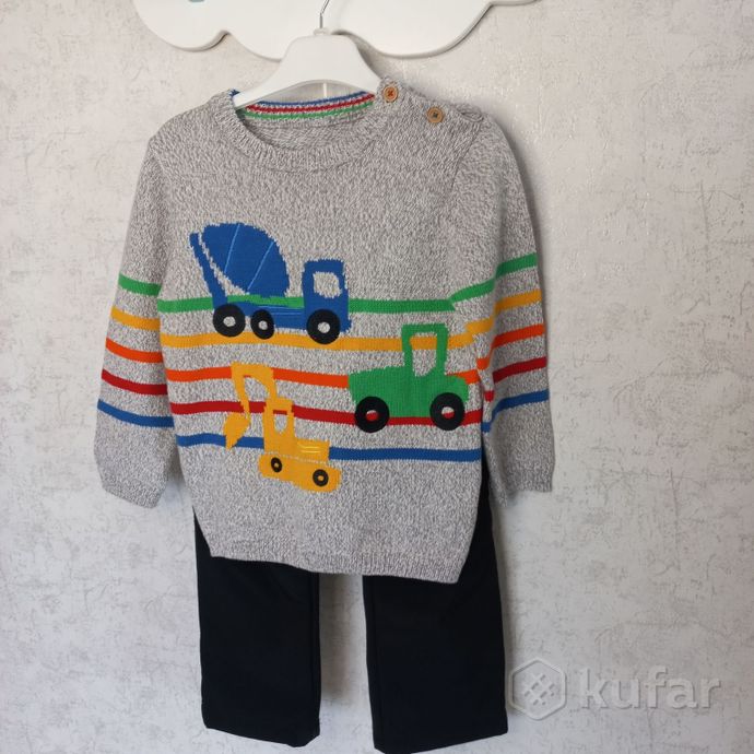 фото лот для мальчика 98-104: свитер, рубашка, бомбер  0